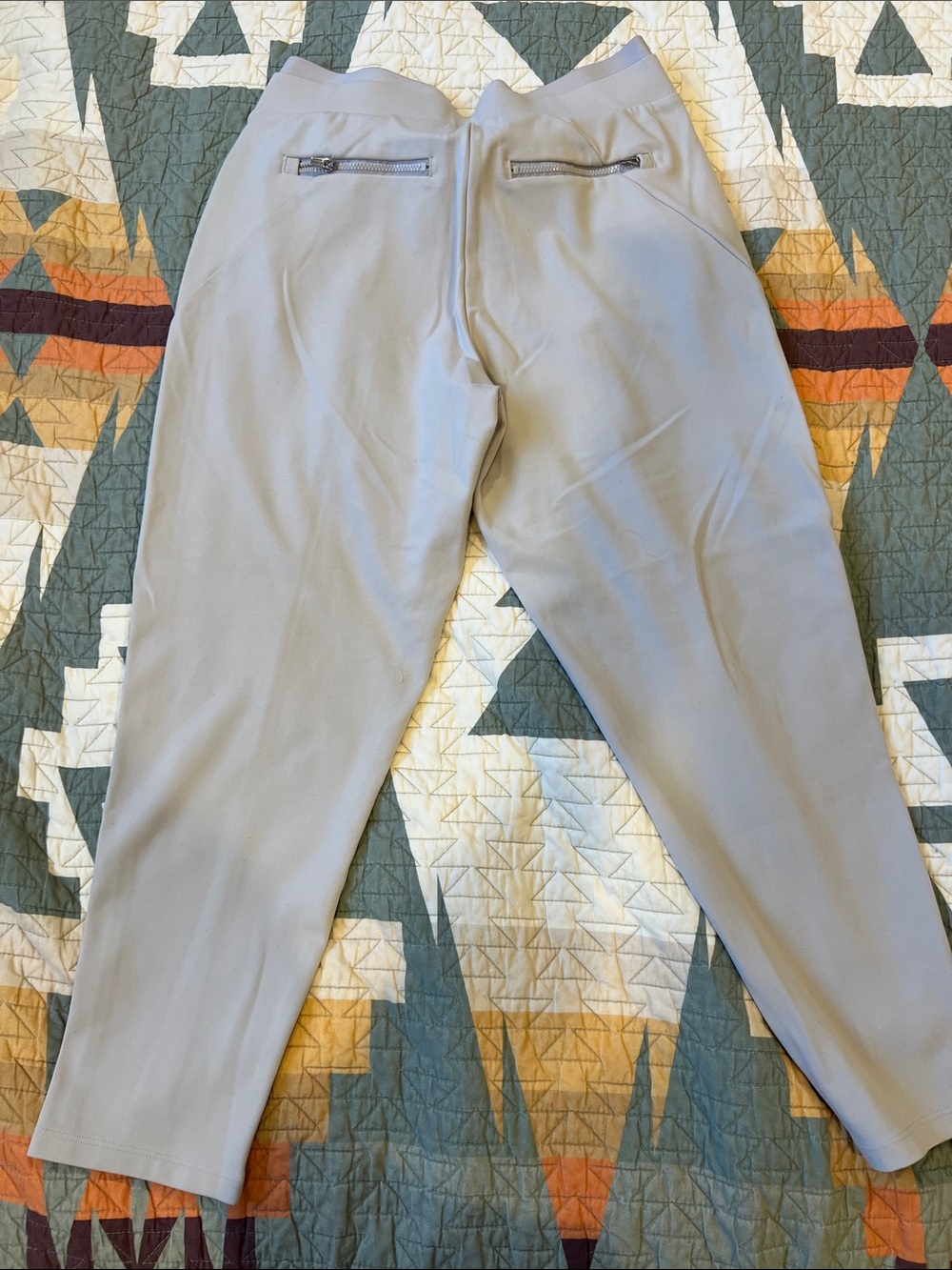 Athleta Light Gray Tailored Stretch Pull-On Pants - Picture 5 of 9